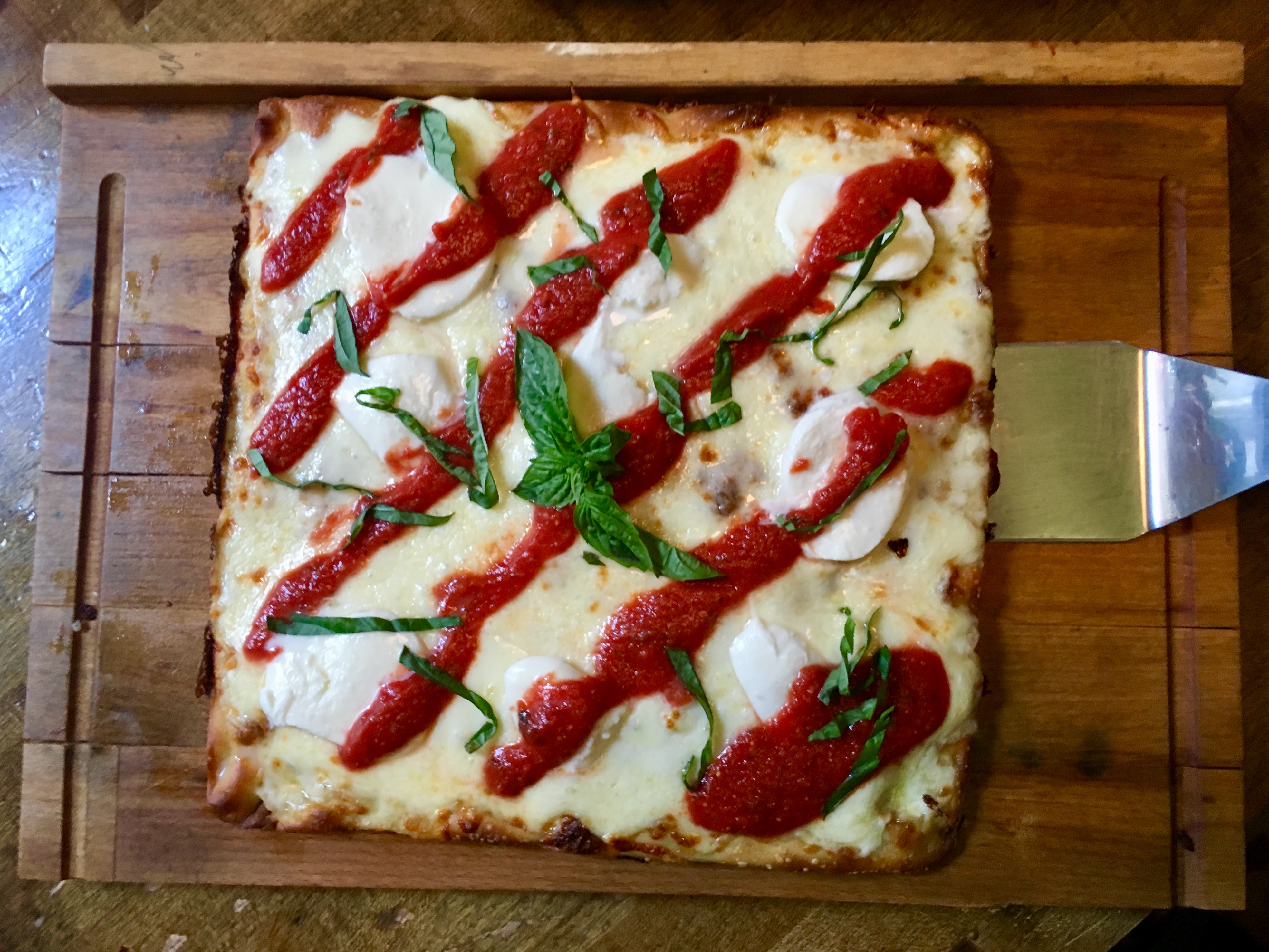 Grandma-style pizza